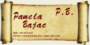 Pamela Bajac vizit kartica